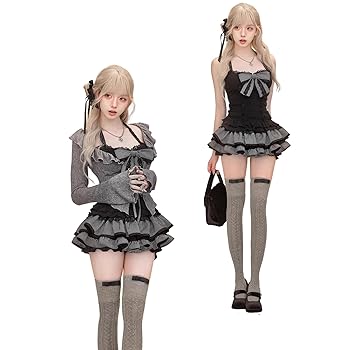 Amazon.co.jp: [BREAORTION] 地雷系 セットアップ レディース